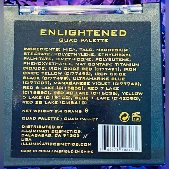 Illuminati Cosmetics Quad Eyeshadow Palette - Enlightened - Picture 8 of 8